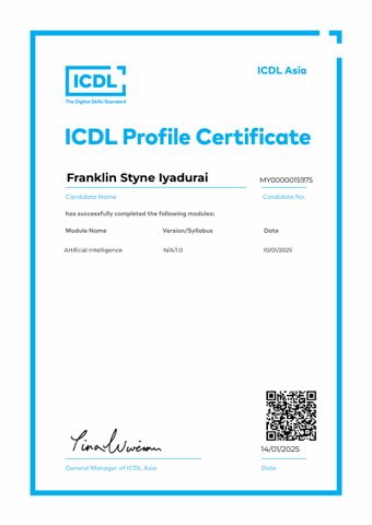 Preview of ICDL Artificial Intelligence